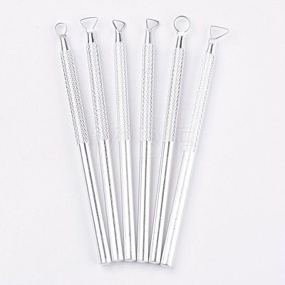 Pottery Ceramics Ribbon Sculpting Tools Set TOOL-WH0064-01-1