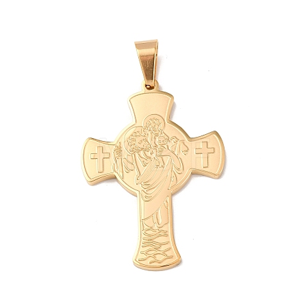 304 Stainless Steel Charms STAS-P421-05G-1