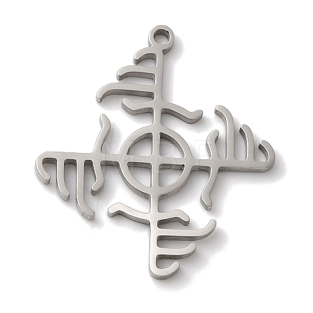 Non-Tarnish Viking 304 Stainless Steel Pendants LS-STAS-U010-08P-1
