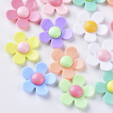 Opaque Acrylic Beads X-SACR-N007-D-02-1