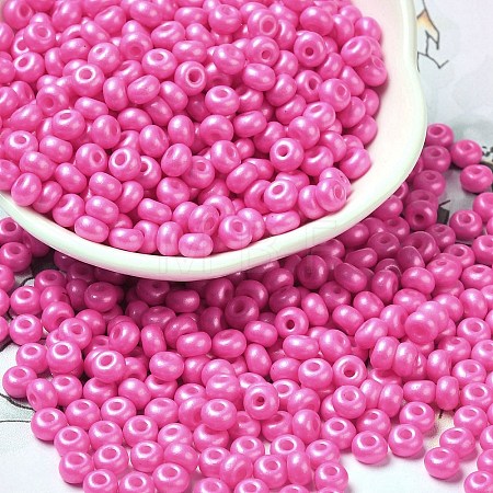 Baking Paint Luster Glass Seed Beads X1-SEED-B001-04A-05-1