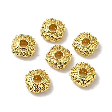 Rack Plating Alloy Beads PALLOY-P296-04G-1
