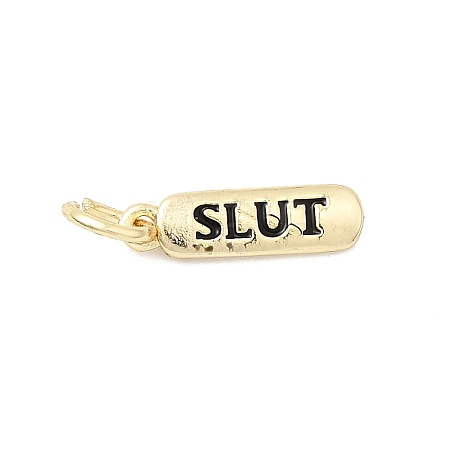 Brass Enamel Charms KK-P338-01G-A01-1