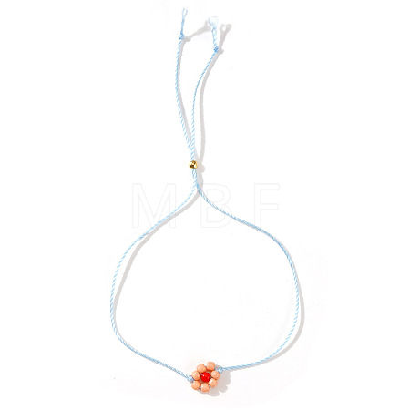 Flower Resin Beaded Slider Bracelets for Women SL9741-2-1