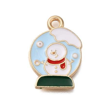 Christmas Theme Alloy Enamel Pendants FIND-M039-02H-1