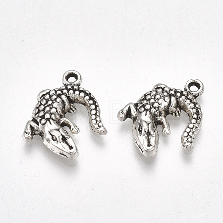 Tibetan Style Alloy Pendants X-TIBE-Q094-02AS-RS-1