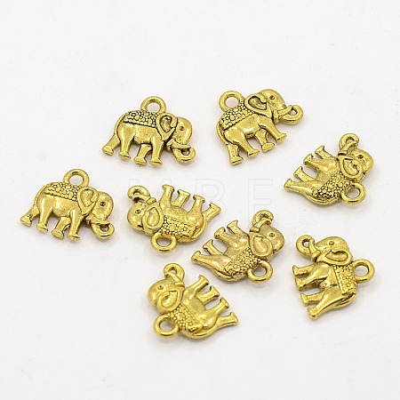Tibetan Style Alloy Charms PALLOY-P220-01AG-NR-1