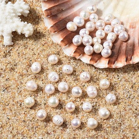 10Pcs Natural Cultured Freshwater Pearl Beads PEAR-YW0001-24-1
