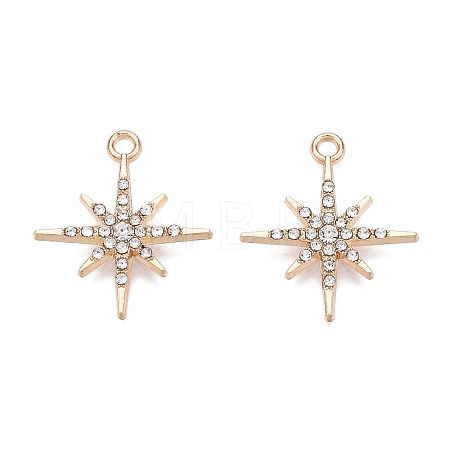 Rack Plating Alloy Pendants FIND-N005-33G-1