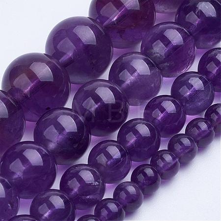 Natural Amethyst Bead Strands G-F422-02-4mm-1