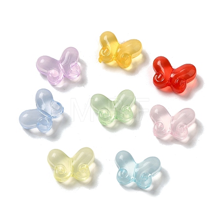 Transparent Acrylic Beads X-OACR-H042-01-1