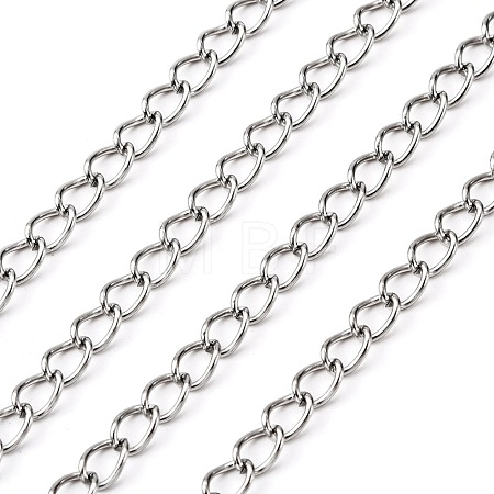 Tarnish Resistant 304 Stainless Steel Curb Chains CHS-Q001-22-1