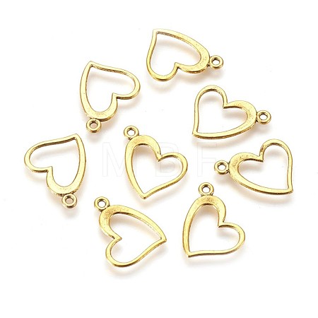 Unique Valentines Day Gift Ideas for Girlfriend Tibetan Style Alloy Pendants TIBEP-22390-AG-FF-1
