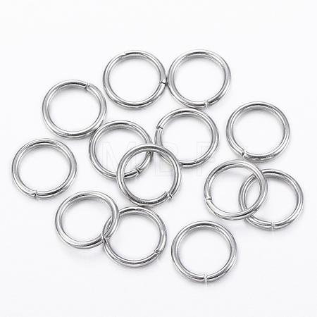 Tarnish Resistant 304 Stainless Steel Open Jump Rings STAS-H555-10P-1