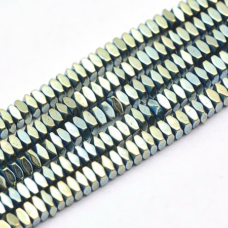 Electroplate Non-magnetic Synthetic Hematite Beads Strands G-L489-D06-1