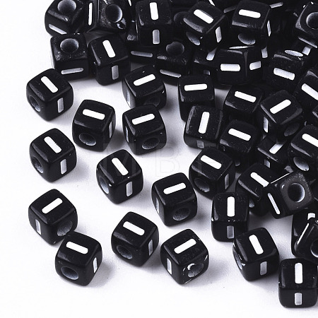 Opaque Acrylic Beads SACR-N002-01I-1