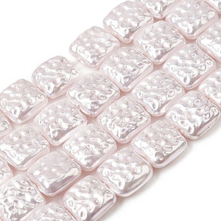 Electroplate Opaque Glass Imitation Pearl Beads Strands EGLA-H113-03-1