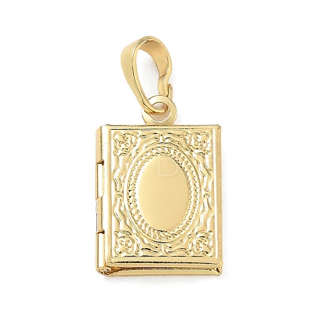 Brass Locket Pendants KK-CBAD360-15G-02-1
