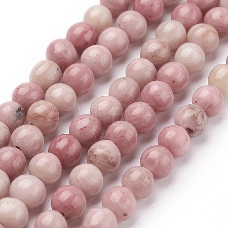 Natural Rhodonite Beads Strands X-G-G099-6mm-33-1