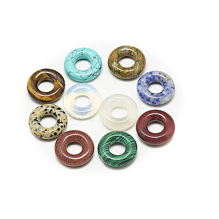 Natural & Synthetic Mixed Gemstone Pendants LS-G-S294-03-1