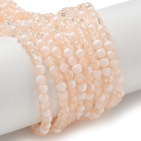 Crackle Glass Beads Strands GLAA-U001-4mm-05-1