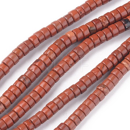 Natural Red Jasper Beads Strands G-L528-09-1