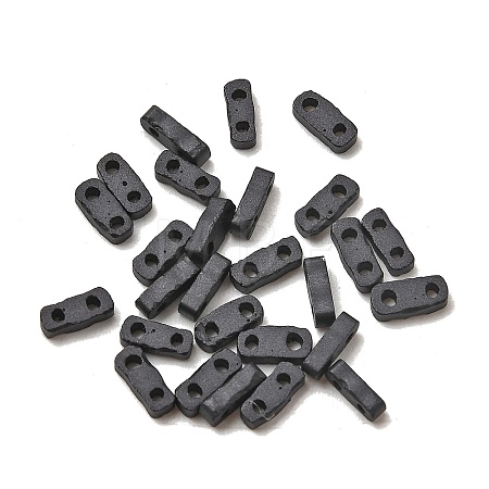 2-Hole Baking Paint Glass Seed Beads SEED-S023-17A-11-1