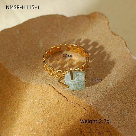 304 Stainless Steel Cuff Open Rings WG31C1A-02-1