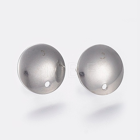 Non-Tarnish 304 Stainless Steel Stud Earring Findings STAS-K184-03-01P-1