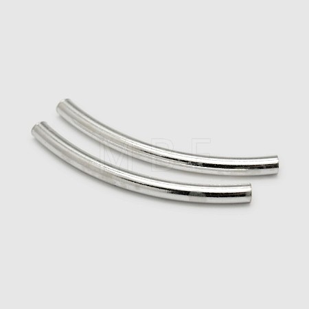 Tube 925 Sterling Silver Beads STER-O021-03-26x2mm-1