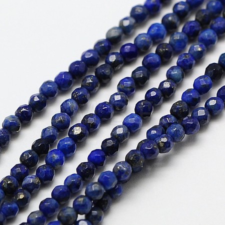 Natural Lapis Lazuli Bead Strands G-A129-3mm-22-1