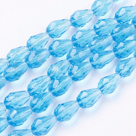 Glass Beads Strands GLAA-R024-11x8mm-7-1