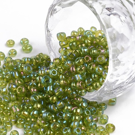 Round Glass Seed Beads SEED-A007-3mm-164-1