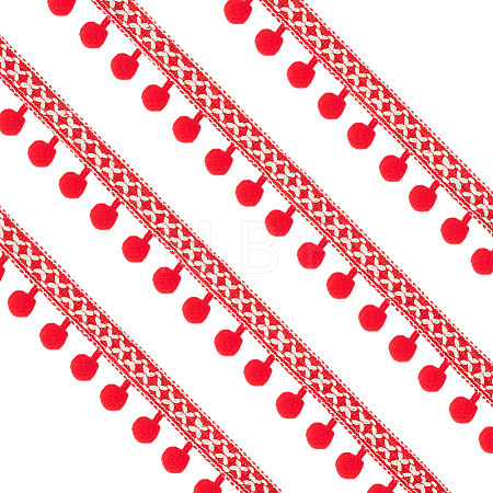 20Yards Nylon Pom Pom Ball Ribbons OCOR-MA0001-94B-1