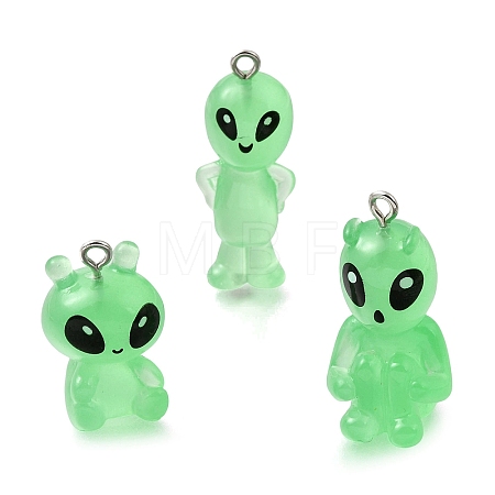 Transparent Resin Pendants FIND-Z124-04P-1