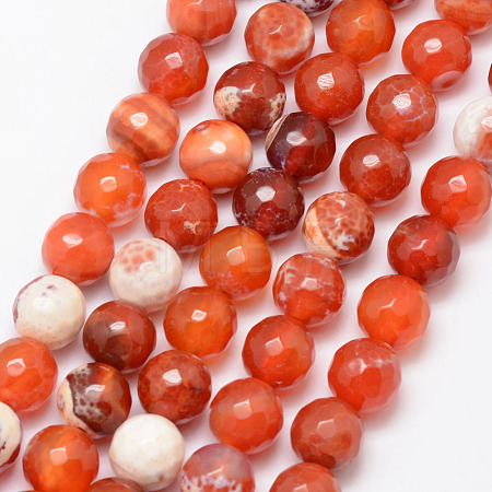 Natural Fire Crackle Agate Bead Strands X-G-K166-07F-10mm-14-1