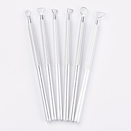 Pottery Ceramics Ribbon Sculpting Tools Set TOOL-WH0064-01-1
