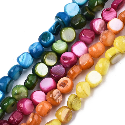 Natural Freshwater Shell Beads Strands SHEL-S276-110A-M-1