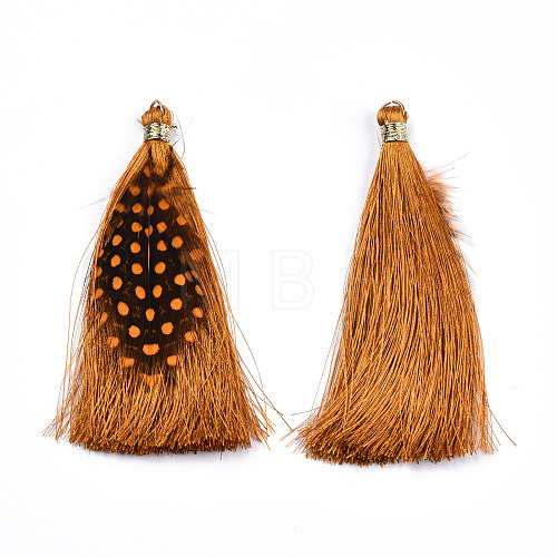 Polyester Tassel Big Pendant Decorations X-FIND-T043-07-1