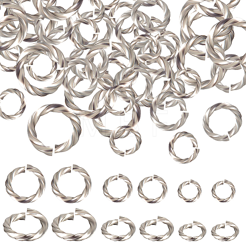150Pcs 3 Styles 304 Stainless Steel Jump Rings STAS-BBC0002-94-1