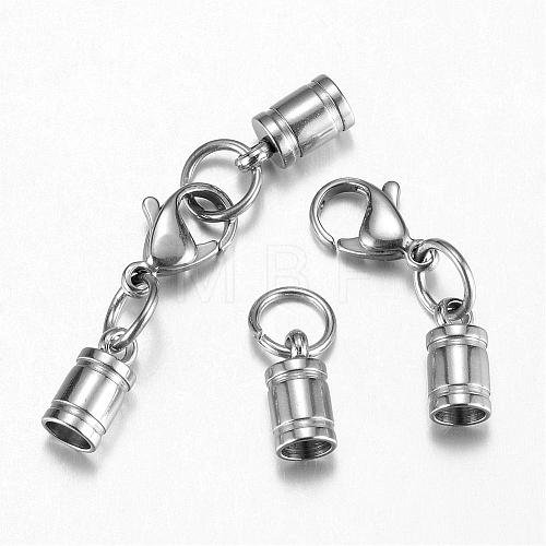 Tarnish Resistant 304 Stainless Steel Lobster Claw Clasps STAS-G075-04B-1