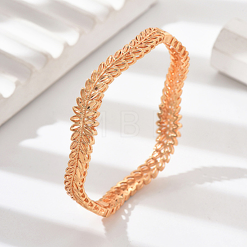 Real 18K Gold Plated Brass Bangles AJ8200-2-1