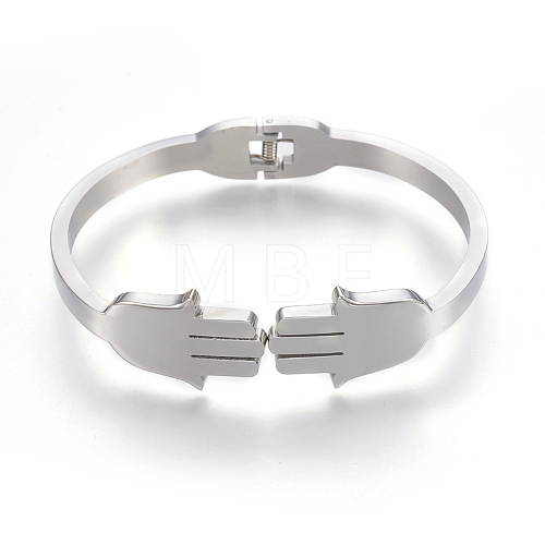 304 Stainless Steel Bangles BJEW-L643-06G-1