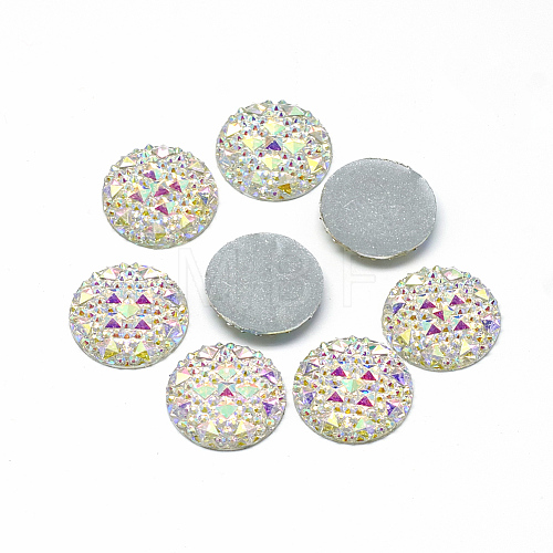 Resin Cabochons CRES-Q192-20mm-10AB-1