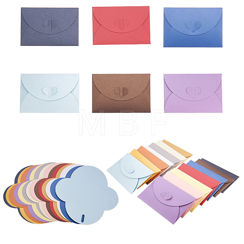 Retro Colored Pearl Blank Mini Paper Envelopes DIY-WH0041-A-M-1