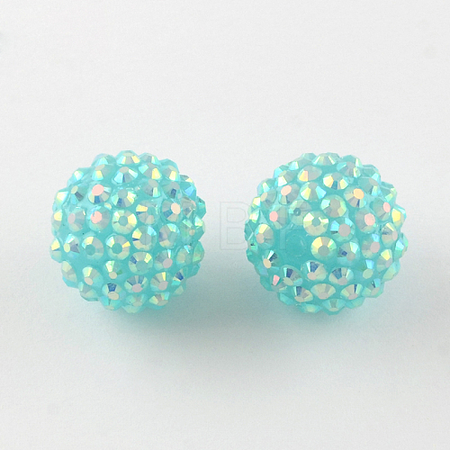 AB-Color Resin Rhinestone Beads RESI-S315-20x22-14-1