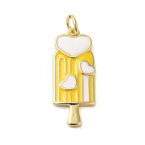 Rack Plating Brass Enamel Pendants KK-S372-03D-01-1