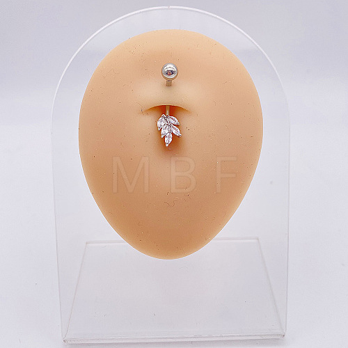 316L Surgical Stainless Steel Belly Rings WGDD0AB-12-1