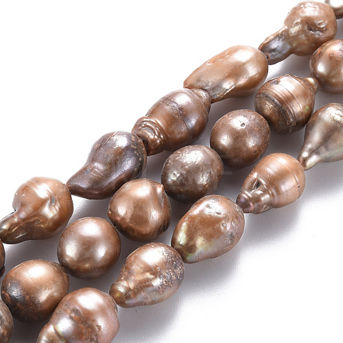Natural Baroque Pearl Keshi Pearl Beads Strands PEAR-S021-191-1