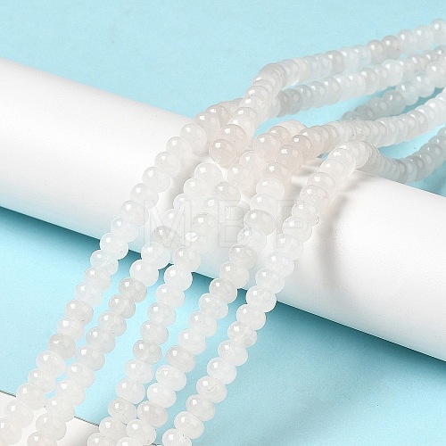 Natural White Jade Beads Strands G-D481-17B-1